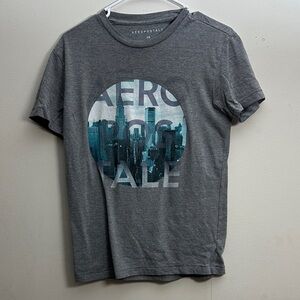 Aeropostale Gray Graphic Tee